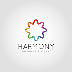 Abstract Color Harmony logo