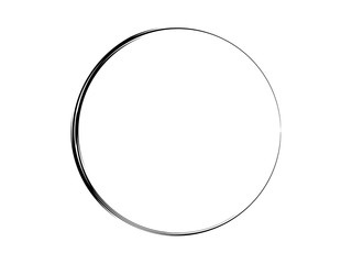Grunge ink circle.Paint circle made for your project.