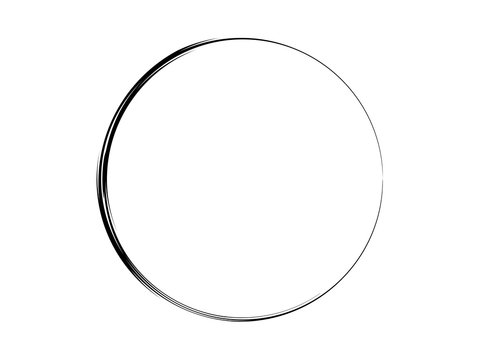 Grunge ink circle.Paint circle made for your project.