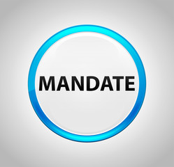 Mandate Round Blue Push Button