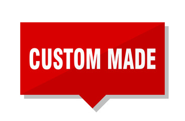 custom made red tag