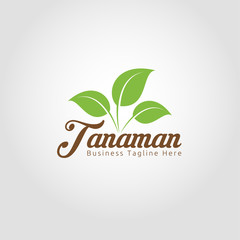 Obraz premium Tanaman - Nature Plant Logo Template