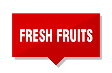 fresh fruits red tag