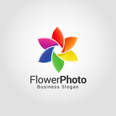 Flower Photography Studio logo Template