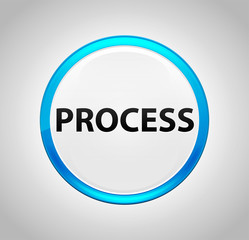 Process Round Blue Push Button