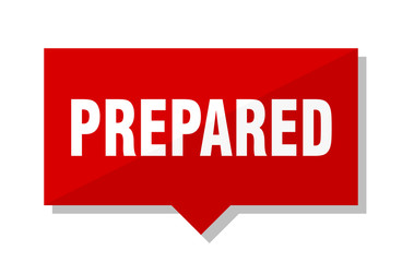 prepared red tag