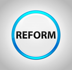 Reform Round Blue Push Button