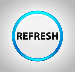 Refresh Round Blue Push Button