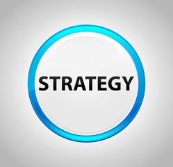 Strategy Round Blue Push Button