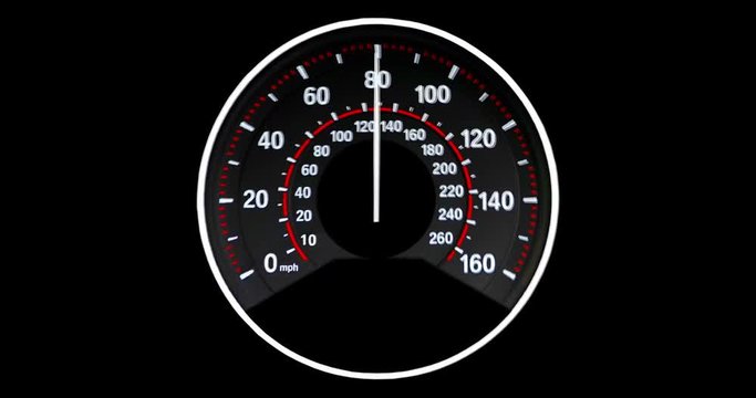 Speedometer going to max speed through the gears and limiting at 160mph - vibrating as it get faster.