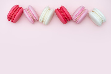 colorful macaroons, Sweet and tasty for cooking and restaurant menu,Top view