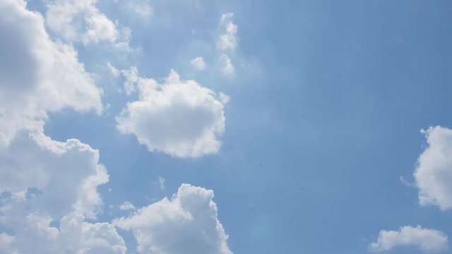 Blue sky and White cloud. clear blue sky with plain white cloud . 4k resolution