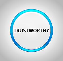 Trustworthy Round Blue Push Button