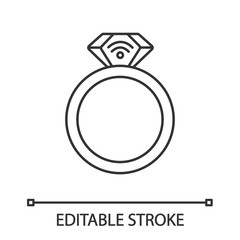 NFC ring linear icon