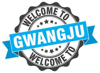 Obraz premium Gwangju round ribbon seal