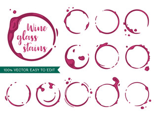 Wine stains