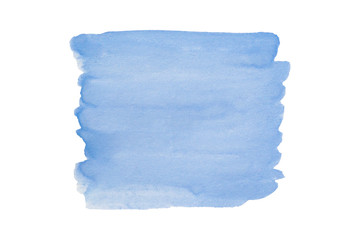 Obraz premium Ink texture, watercolor color background, watercolor blue paint splash on white background
