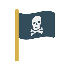 flag  skull   scary