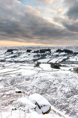 Danby Dale in winter from Blakey Rigg - 229156019