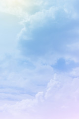 sun and cloud background with a pastel colored

