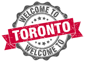 Fototapeta premium Toronto round ribbon seal