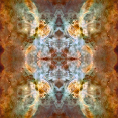 Universe simmetric background. Elements of this Image Furnished by NASA.