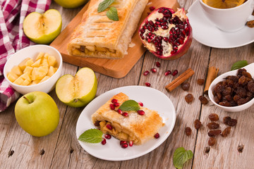 Apple strudel.