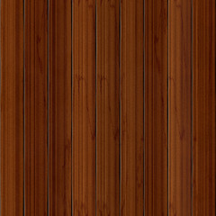 Seamless pattern made of detailed wood pickets (fence) made of walnut tree or cherry wood 