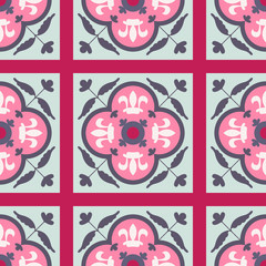 Seamless vector pattern with Oriental ornament. Perfect for fabrics, promotional products, notebooks. Traditional ethnic background.