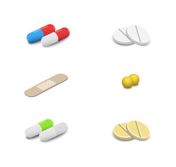 Isometric medical pills