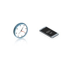Isometric clock