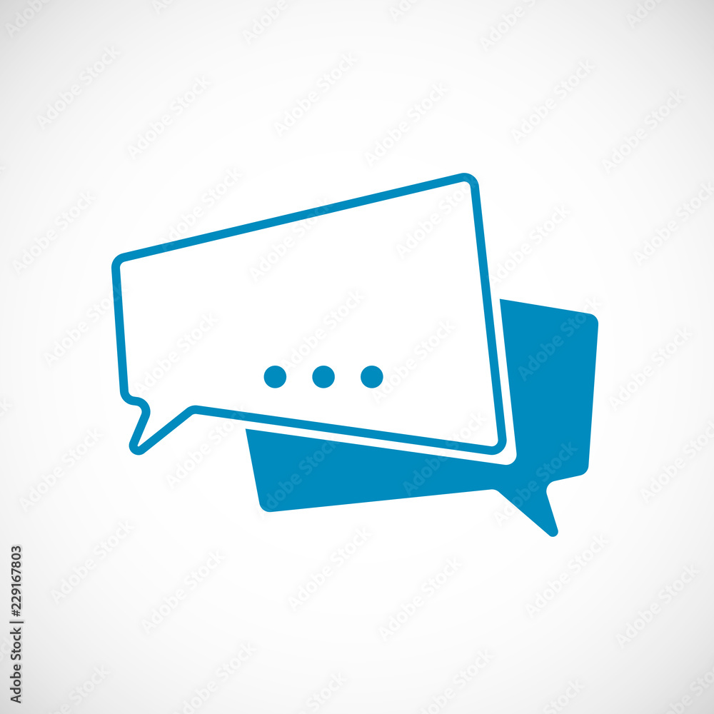 Poster chat message doodle. message as speech bubble web icon. element of web icon for mobile concept and w