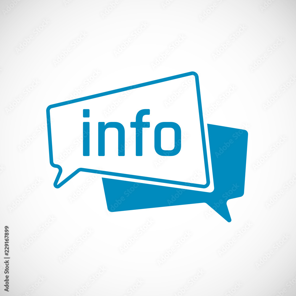 Poster info as speech bubble icon. element of web icon for mobile concept and web apps. vector illustration