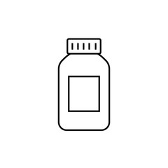 jar vector line icon