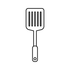 Spatula icon vector isolated on white background, Spatula transparent sign , line or linear sign, element design in outline style