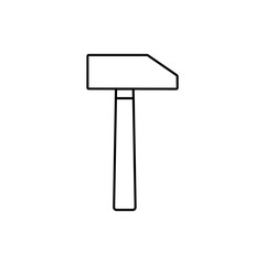 Line icon hammer