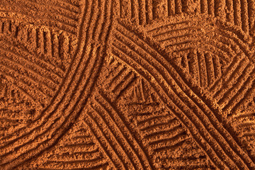 Roasted minced coffee as background