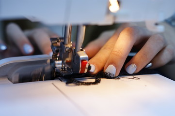 Processing seam on the serger