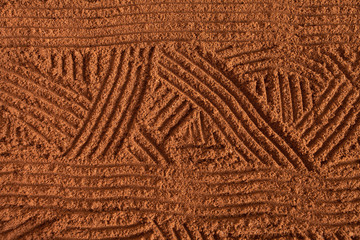 Roasted minced coffee as background