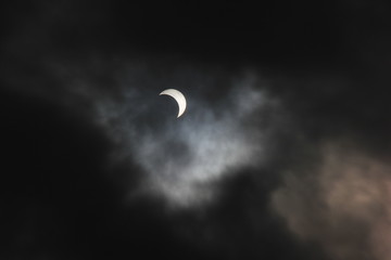 Obraz premium August 2017 Partial Solar Eclipse