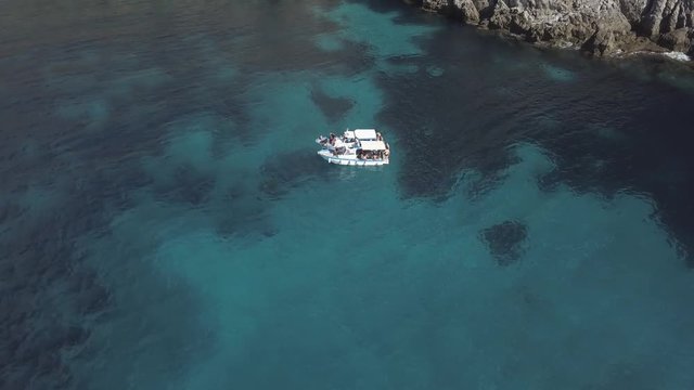 Beautiful sea landscape and boats in Sicily. Italy