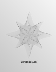 Abstract wave decorative element. Abstract background for decorative design.