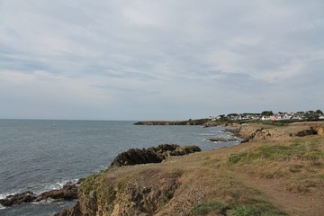 Naklejka premium Doelan landscape, Brittany, France