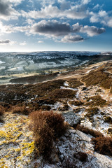 Looking up Danby Dale from Blakey Rigg on a winter morning - 229179400