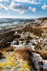 Looking south up Danby Dale from Blakey Rigg on a winter morning - 229179443