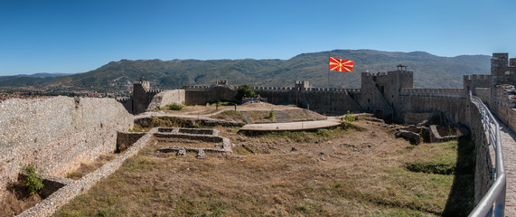 Fortress in Ohrid near the lake in Macedonia