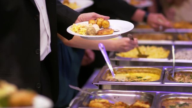 catering buffet food indoor in luxury restaurant.