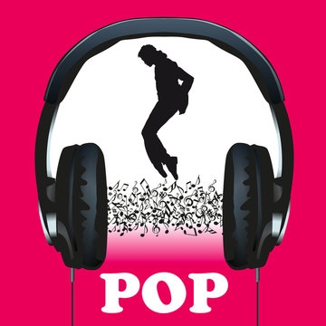 musique, pop, casque, audio, funk, pochette, concert, notes de musique, symbole, affiche