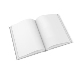 Vector mockup open book, template for design