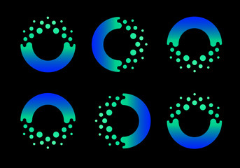 Imagine energy fish flow logo symbol